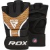 Рукавиці для ММА RDX Aura Plus T-17 XL, чорний-золотий, код: GGR-T17BGL-XL+
