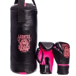 Боксерський набір дитячий Lev чорний-розовий, код: LV-4686_BKP