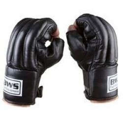 Рукавички шингарти BWS L, шкіра, чорний, код: BWS-0159LY-WS