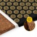 Килимок акупунктурний з подушкою 4Fizjo Eco Mat Аплікатор Кузнєцова, чорний-золотий, код: P-5907739311566