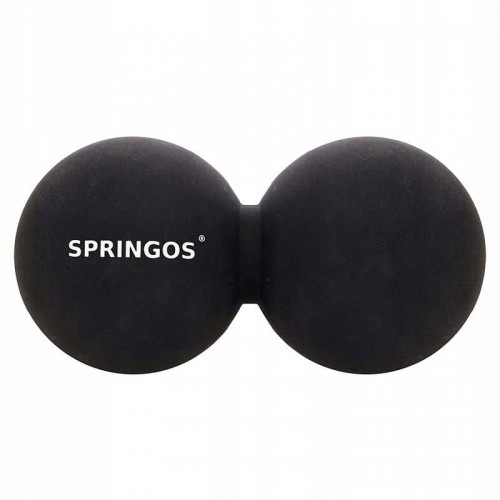 Масажний м"яч подвійний Springos Lacrosse Double Ball 130х65 мм, код: FA0053