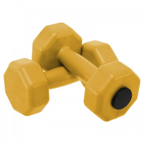 Гантелі для фітнесу пластикові Champion 2х1,5кг, жовтий, код: TA-9820-1_5_Y