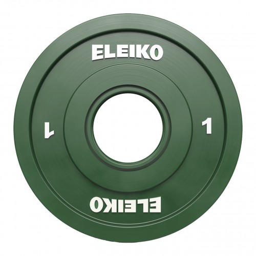 Диск олімпійський обгумований Eleiko IWF FG 1 кг, зелений, код: 121-0010F-IA