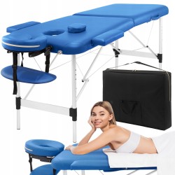 Масажний стіл складний 4Fizjo Massage Table Alu W60 2130х600х760 мм, синій, код: P-5907739318404