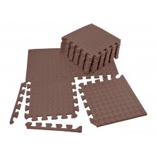 Татамі мат (хвіст ластівки) EasyFit 8 шт, 300х300х10мм, коричневий, код: EF-1950-30-BN