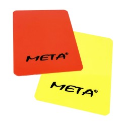 Набір карток рефері Meta Referee card Set 12х9 см, жовтий, червоний, код: 080101515368
