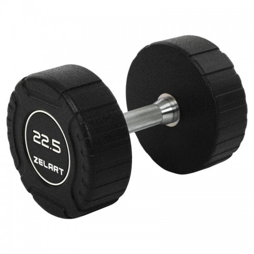 Гантель цільна професійна CPU покриття Zelart 1х22,5кг, чорний, код: TA-3111-22_5