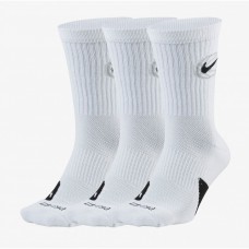 Баскетбольні шкарпетки Nike Everyday Crew Basketball Socks M, 3 пари, білий, код: 2024012200249