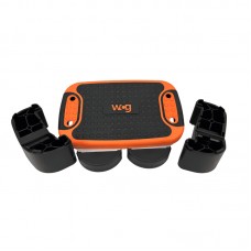 Степ-платформа багатофункціональна WCG BalanceStep 540х340х140 мм, чорний-помаранчевий, код: W-4032-IF