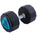 Гантелі цільні професійні з поліуретановим покриттям LiveUp 2х36кг, чорний-синій, код: LP8003-36-S52