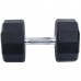 Гантелі цільні професійні з поліуретановим покриттям LiveUp 2х36кг, чорний-синій, код: LP8003-36-S52