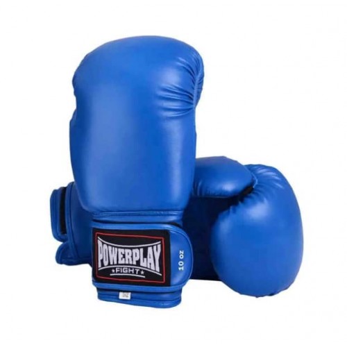 Боксерські рукавиці PowerPlay синій 10 унцій, код: PP_3004_10oz_Blue