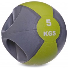 М"яч медичний медбол Modern з двома ручками 5 кг, код: FI-2619-5-S52