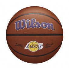 М"яч баскетбольний Wilson NBA Team Alliance BSKT LA Lakers №7, коричневий, код: 194979034309