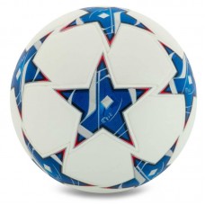М"яч футбольний PlayGame №5, білий-синій, код: FB-9821_BL