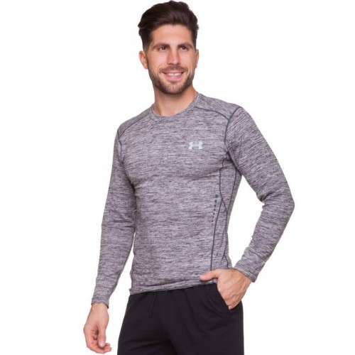 Лонгслів спортивний чоловічий Under Armour 2XL, зріст 180-185, сірий, код: CO-8636_2XLGR