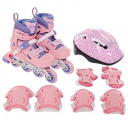 Набір роликові ковзани Banwei розмір S (31-34) + комплект захисту, рожевий, код: BW-220_SP Набір роликові ковзани Banwei розмір S (31-34) + комплект захисту, рожевий, код: BW-220_SP