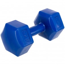 Гантель для фітнесу Zelart з PE покриттям 1х4 кг, синій, код: TA-4758-4 Гантель для фітнесу Zelart з PE покриттям 1х4 кг, синій, код: TA-4758-4