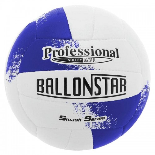 М"яч волейбольний Ballonstar №5 PU, білий-синій, код: LG9489_WBL