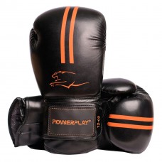 Боксерські рукавиці PowerPlay чорно-помаранчевий, 12 унцій, код: PP_3016_12oz_Black/Orange