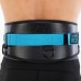 Пояс атлетичний текстильний LiveUp спинка-18см, чорний-синій, код: LP8094
