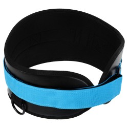 Пояс атлетичний текстильний LiveUp спинка-18см, чорний-синій, код: LP8094 Пояс атлетичний текстильний LiveUp спинка-18см, чорний-синій, код: LP8094