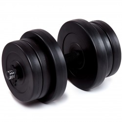 Гантель бітумна Fit-On Chrome 1x21кг, код: 2011-0008 Гантель бітумна Fit-On Chrome 1x21кг, код: 2011-0008