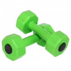 Гантелі для фітнесу пластикові Champion 2х2кг, салатовий, код: TA-9820-2_LG Гантелі для фітнесу пластикові Champion 2х2кг, салатовий, код: TA-9820-2_LG