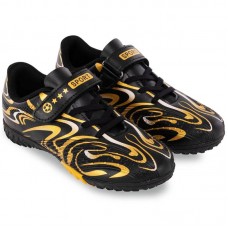 Сороконіжки футбольні дитячі PlayGame розмір 36, чорний-золотий, код: 616-3_36