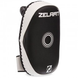 Макивара тай-пед Zelart 32x19x8 см, чорний-білий, код: BO-1388_BKW-S52