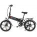 Електровелосипед Samebike 20LVXD30-II (350 Вт; 10 А/год; 48 В), колеса 20", з ручкою газу, чорний, код: SMB-20LVXD30-black
