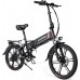 Електровелосипед Samebike 20LVXD30-II (350 Вт; 10 А/год; 48 В), колеса 20", з ручкою газу, чорний, код: SMB-20LVXD30-black