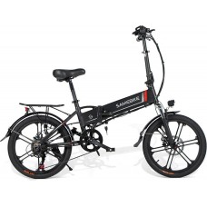 Електровелосипед Samebike 20LVXD30-II (350 Вт; 10 А/год; 48 В), колеса 20", з ручкою газу, чорний, код: SMB-20LVXD30-black
