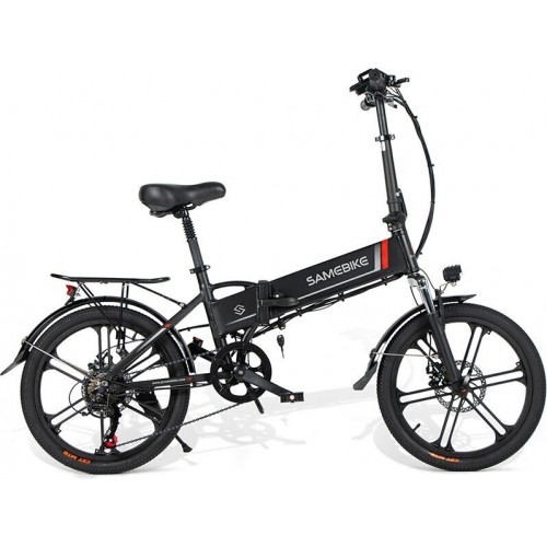 Електровелосипед Samebike 20LVXD30-II (350 Вт; 10 А/год; 48 В), колеса 20", з ручкою газу, чорний, код: SMB-20LVXD30-black