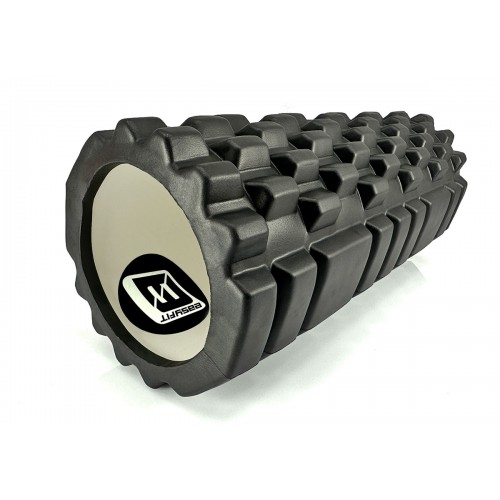 Масажний ролик EasyFit Grid Roller v.1.1, 330х140 мм, чорний, код: EF-2020-BK-EF Масажний ролик EasyFit Grid Roller v.1.1, 330х140 мм, чорний, код: EF-2020-BK-EF