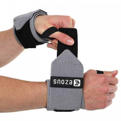 Бинти кистьові для жиму Ezous Strength Wrist Wraps (Solid Suppor) 650х80мм, 2шт, фіолетовий, код: C-04_GR