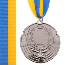 Заготівля медалі спортивної PlayGame Result срібний, код: C-4331_S-S52