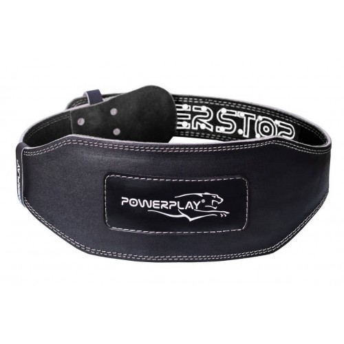 Пояс для важкої атлетики PowerPlay L, чорний, код: PP_5053_L_Black/Black