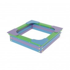 Пісочниця мала з кутовими сидіннями Miros 1450х1450х360 мм, код: DIO204.1