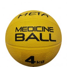 Медбол Meta Colour Medicine Ball d-23 см, 4 кг, жовтий, код: 080101514552