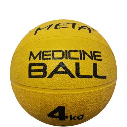 Медбол Meta Colour Medicine Ball d-23 см, 4 кг, жовтий, код: 080101514552