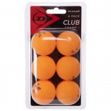 Набір м"ячів для настільного тенісу 6 штук DUNLON D TT BL 40+ Club