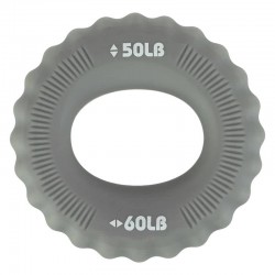 Еспандер кистьовий кільце з подвійним навантаженням Jello, навантаження 50LB-60LB, сірий, код: FI-0647_GR