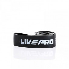 Гума для підтягування LivePro Super Band X-Heavy 29-79 кг (2080x64x4.5 мм), чорний, код: 6951376101584
