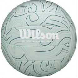 М"яч волейбольний Wilson Shoreline Soft Gen VB Bl OF №5, білий-зелений, код: 097512774062