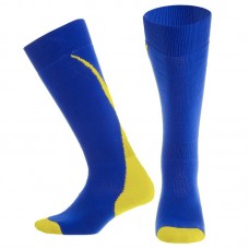 Гетри футбольні юніорські Zelart  розмір 32-39, синій-жовтий, код: KS-04M_BLY