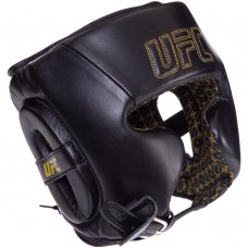 Шолом боксерський в мексиканському стилі UFC Pro Prem Lace Up L-XL шкіра, код: UHK-75056-S52