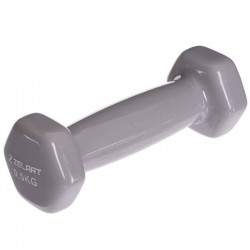 Гантелі для фітнесу Modern з вініловим покриттям 1x0,5 кг сірий, код: TA-2777-0_5_GR-S52 Гантелі для фітнесу Modern з вініловим покриттям 1x0,5 кг сірий, код: TA-2777-0_5_GR-S52
