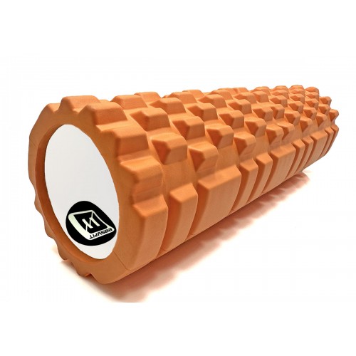 Масажний ролик EasyFit Grid Roller v.2.1, 450х145 мм, оранжевий, код: EF-2027-OR-EF