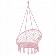 Подвесное кресло-качели (плетеное) Springos Pink, код: SPR0021